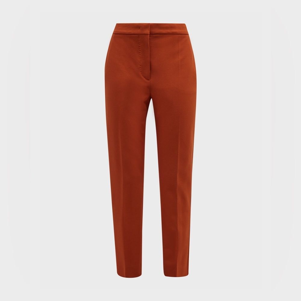 MaxMara Pegno Straight Leg Pants, Orange, Size 16 - Picture 3 of 13